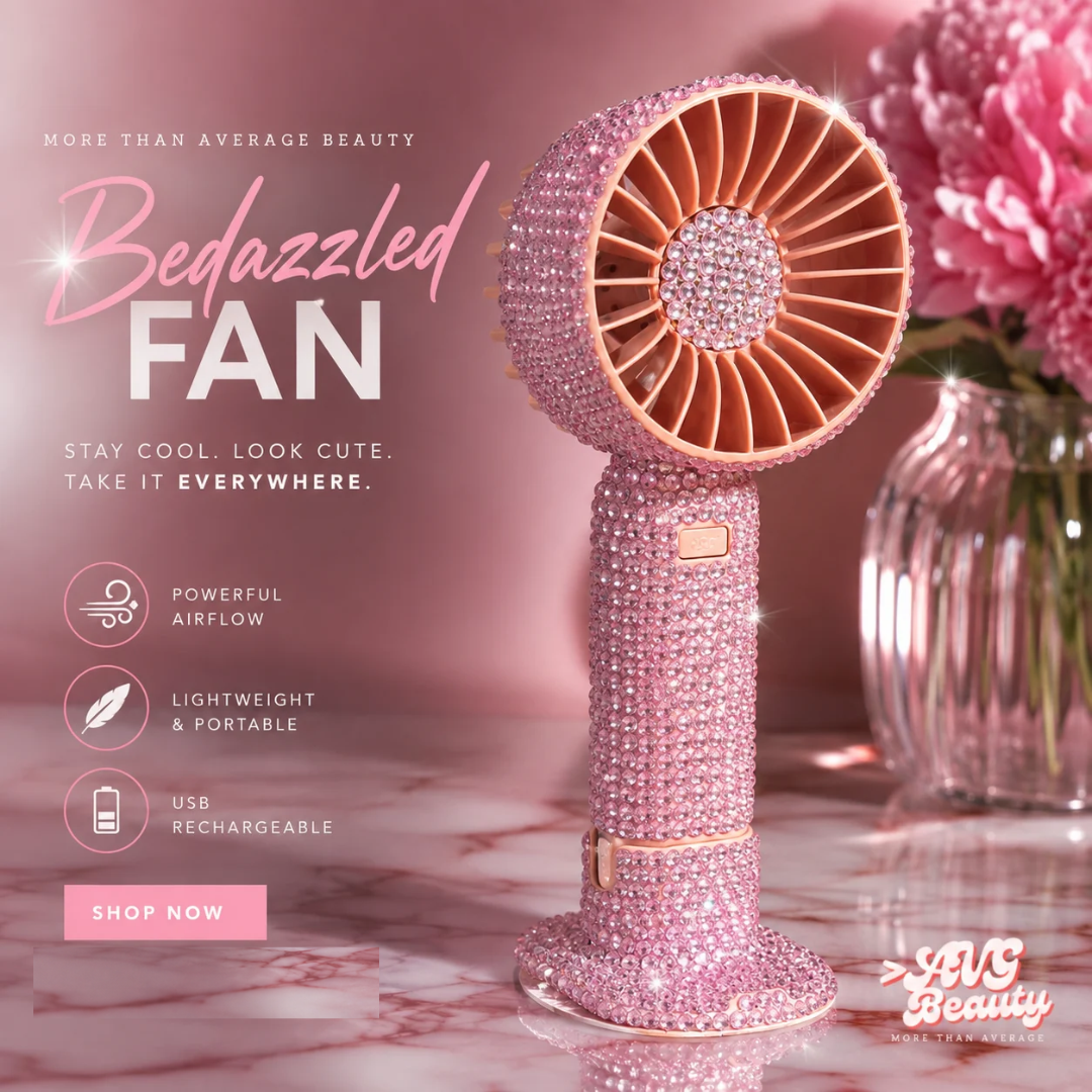 Pink Bling Fan
